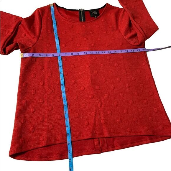 anthropologie W5 Polka Dot Textured Top - Picture 7 of 8